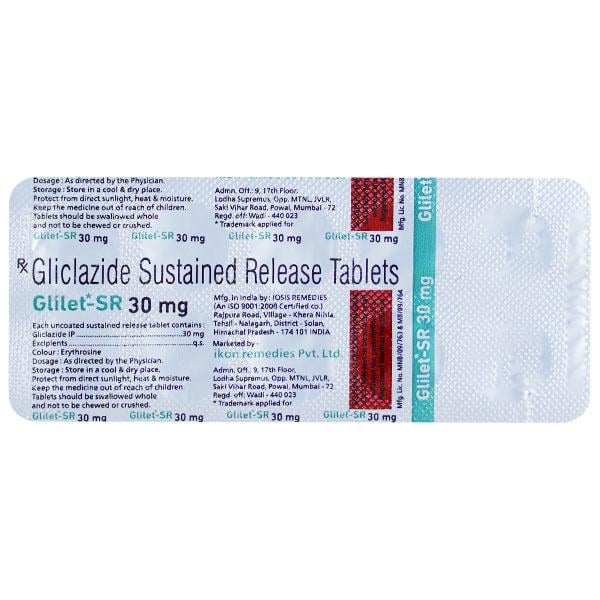 GLILET SR 30 MG Tablet 10's