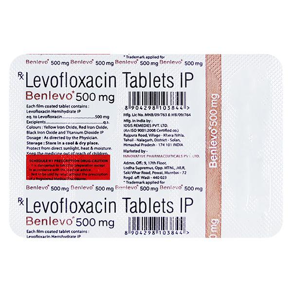 BENLEVO 500mg Tablet 10's
