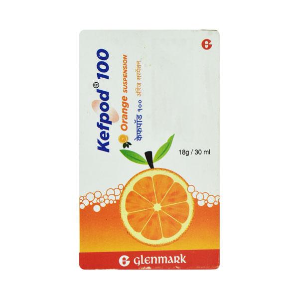 Kefpod Orange Flavour 100mg Suspension 30ml