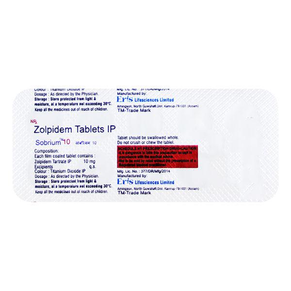 Sobrium 10mg Tablet 10'S