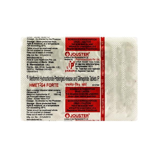 Hmet G Forte 4Mg Tablet 10's