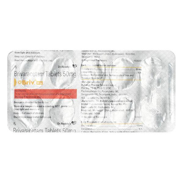 BRIV 50mg Tablet 10's
