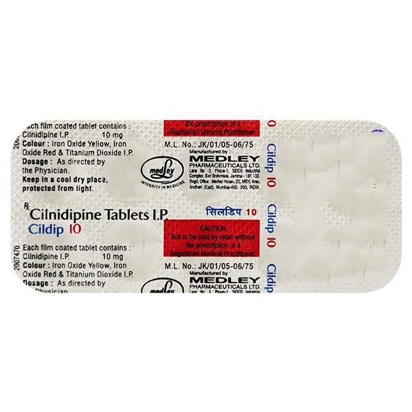 Cildip 10mg Tablet 10'S