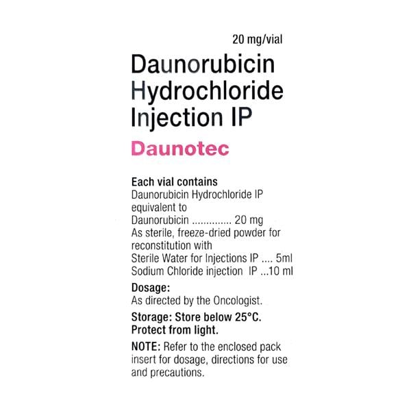 Daunotec 20mg Injection 1'S
