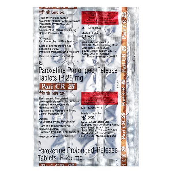 Pari CR 25mg Tablet 15'S