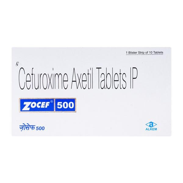 Zocef 500mg Tablet 10'S