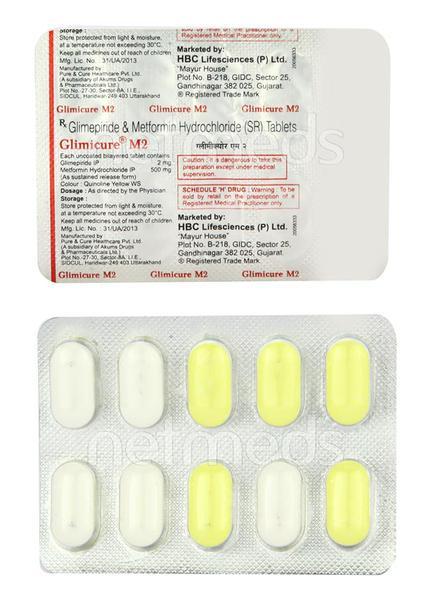 Glimicure M 2mg Tablet 10'S