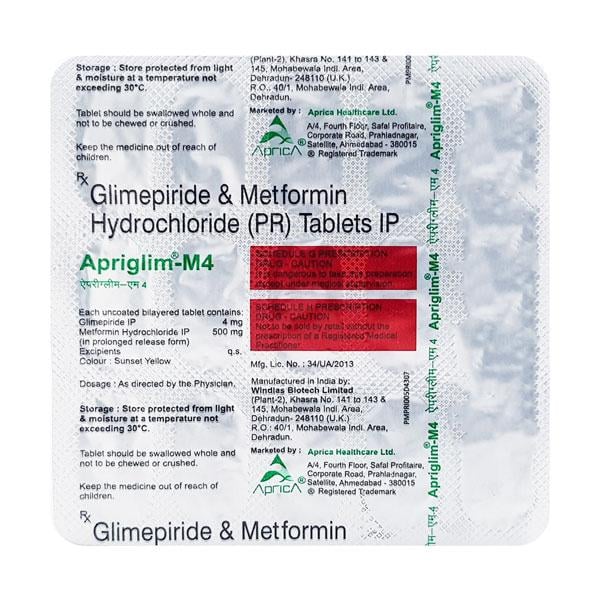 APRIGLIM M 4 Tablet 15's