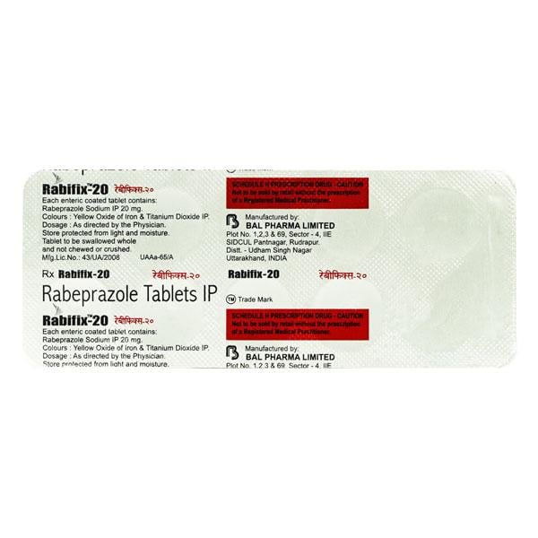 RABIFIX 20 Tablet 10's