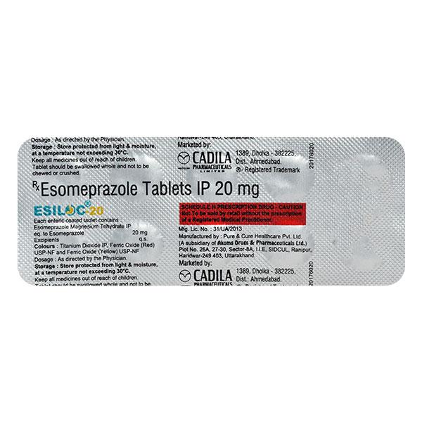 ESILOC 20 Tablet 10's