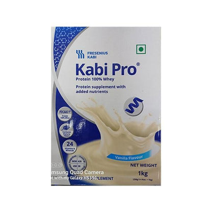 KABIPRO 100% WHEY PROTEIN VANILLA FLAVOUR Powder (250gmx4)1kg - Global Surgicals