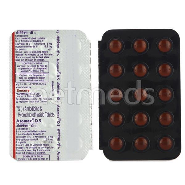 Asomex D 5mg Tablet 15'S