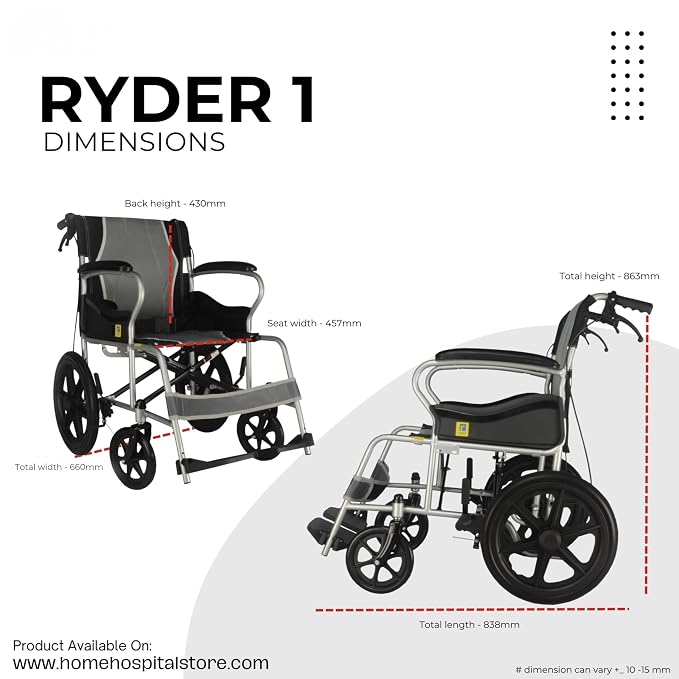 Karma Ryder 1 Folding Wheelchair - Global Surgicals