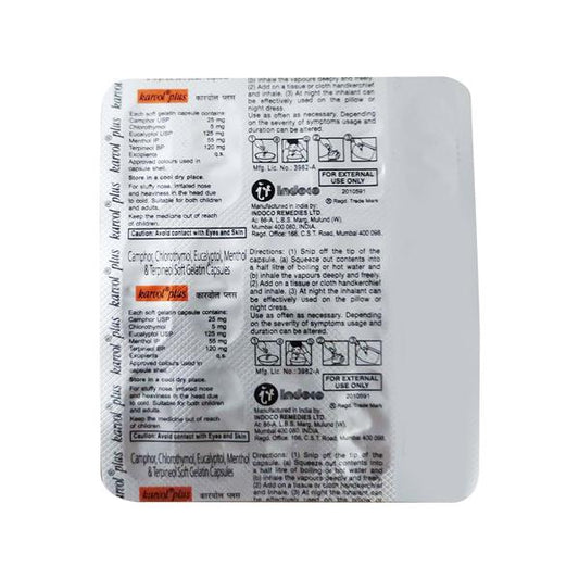 KARVOL PLUS Capsule 15's - Global Surgicals