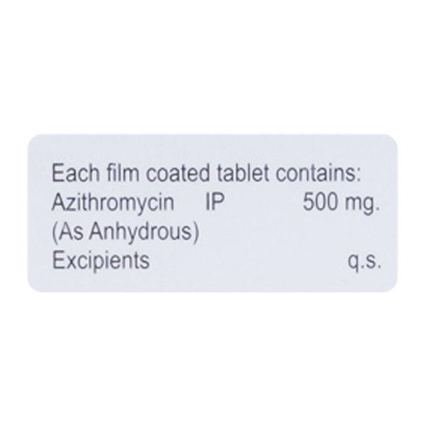 AZITHROTON 500 Tablet 3's