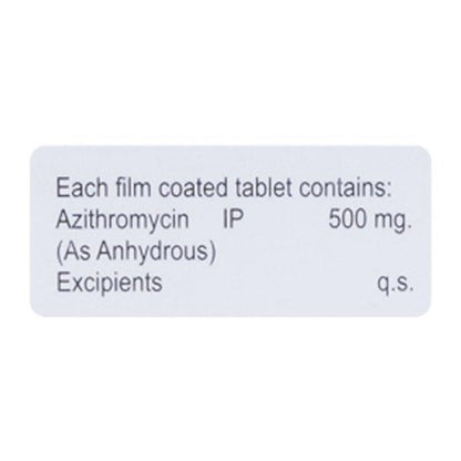 AZITHROTON 500 Tablet 3's