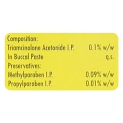KENACORT NEW 0.1% Paste 7.5gm - Global Surgicals