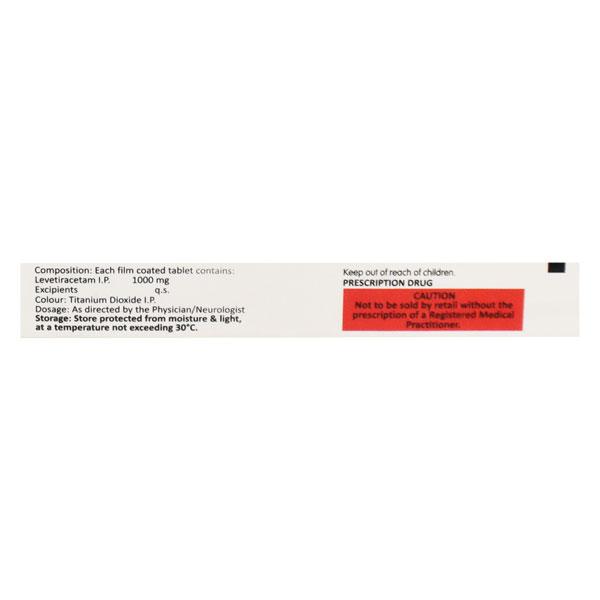 Keppra 1000mg Tablet 10'S - Global Surgicals