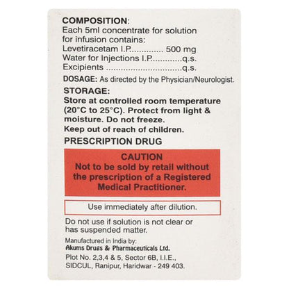 Keppra 100mg Solution 300ml - Global Surgicals