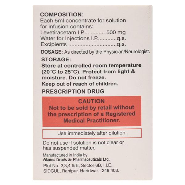 Keppra Injection 5ml - Global Surgicals