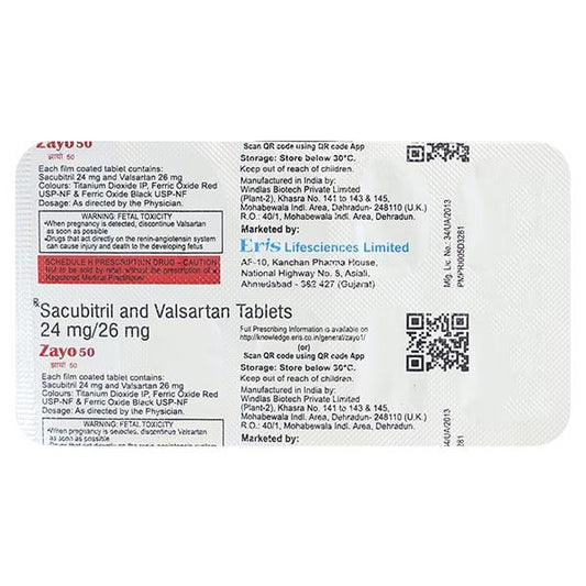 ZAYO 50 Tablet 10's