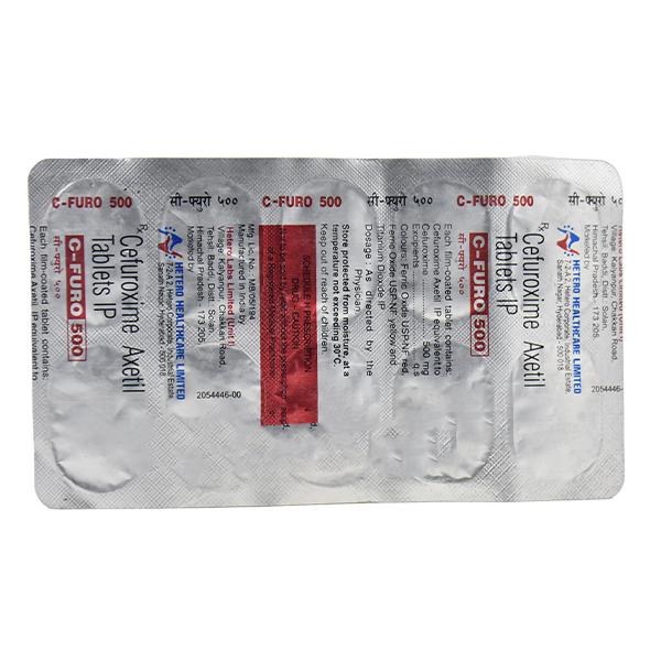 C Furo 500mg Tablet 10'S