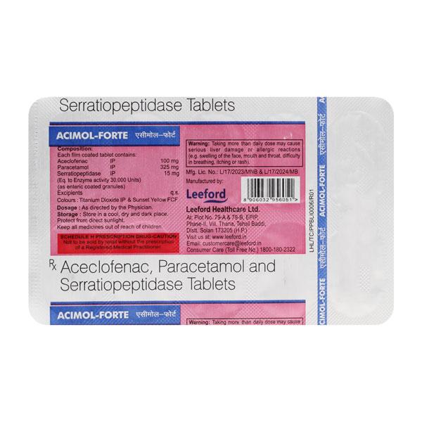 Acimol Forte Tablet 10'S