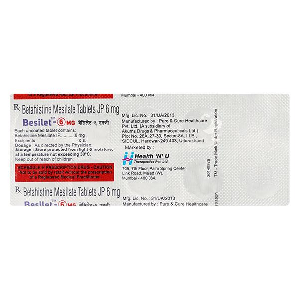BESILET 6mg Tablet 10's