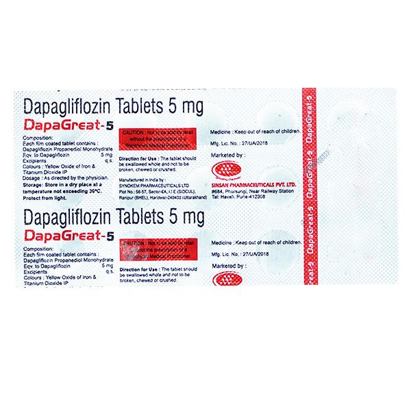 DAPAGREAT 5 Tablet 15's