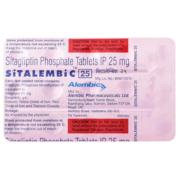 SITALEMBIC 25 Tablet 15's
