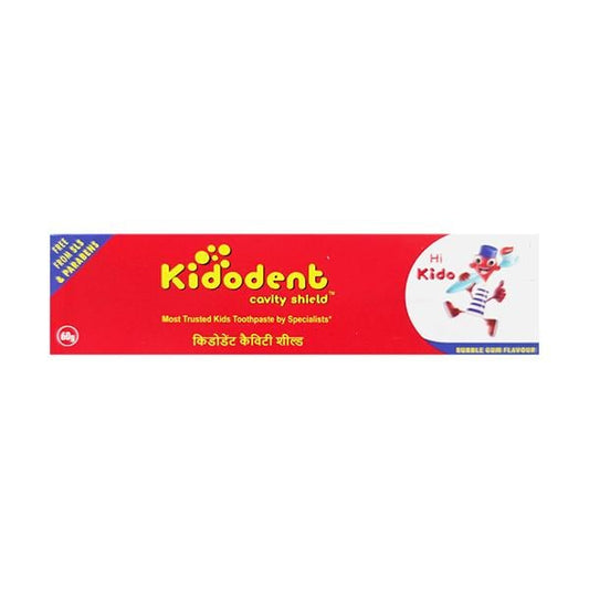 KIDODENT CAVITY SHIELD BUBBLE GUM FLAVOUR Tooth Paste 60g - Global Surgicals