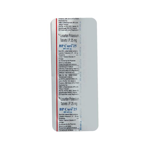 Bpcure 25mg Tablet 10'S