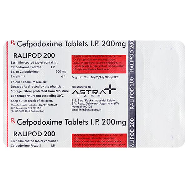 RALIPOD 200 Tablet 10's