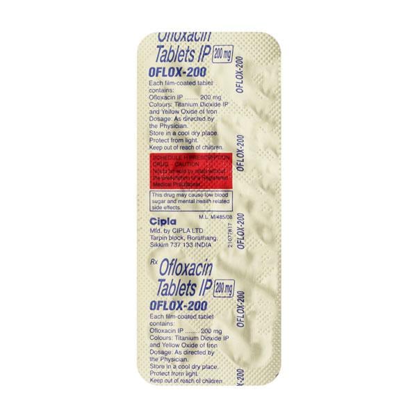 Oflox 200mg Tablet 10'S