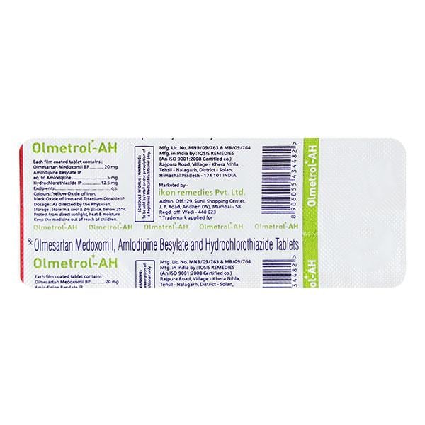 OLMETROL AH 20mg Tablet 10's