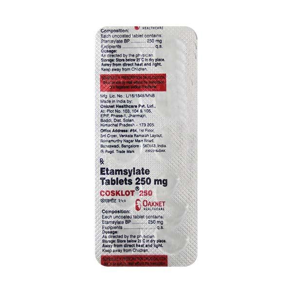 Cosklot 250mg Tablet 10'S