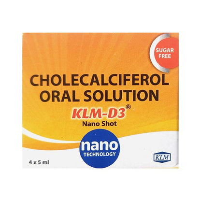 KLM D3 SUGAR FREE Nano Shots 5ml - Global Surgicals