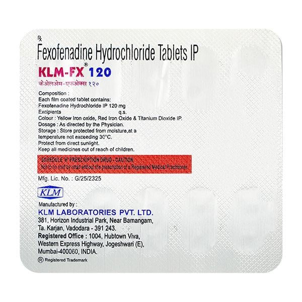 KLM FX 120 Tablet 10's - Global Surgicals