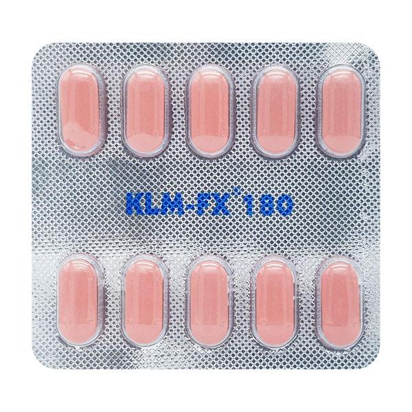 KLM FX 180mg Tablet 10'S - Global Surgicals