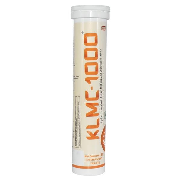 KLMC 1000 Effervescent Tablet 20's - Global Surgicals