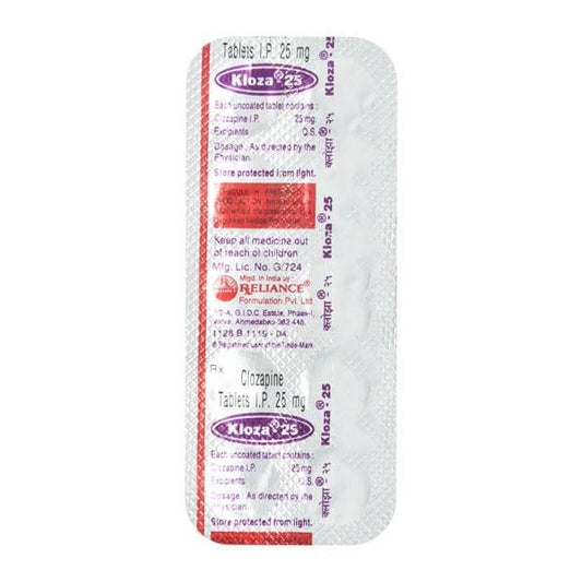 KLOZA 25mg Tablet 10's - Global Surgicals