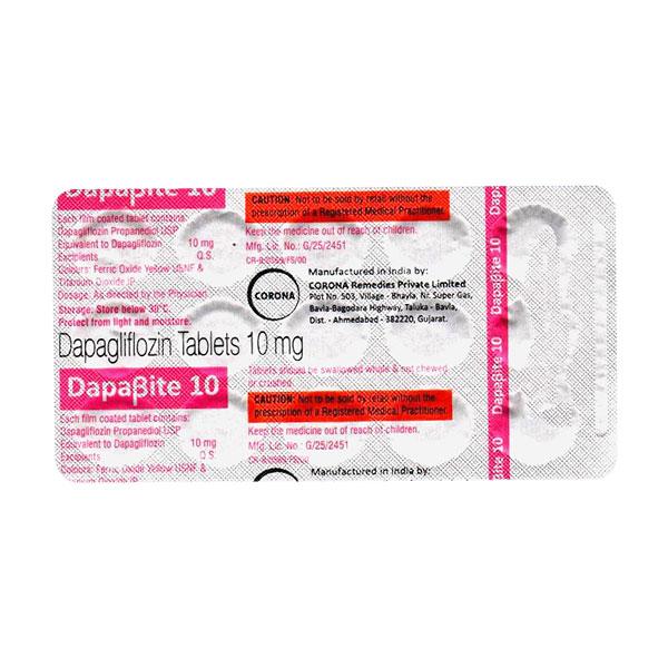 DAPABITE 10 Tablet 15's