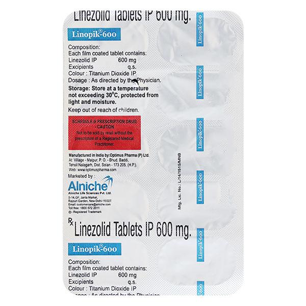 LINOPIK 600 Tablet 10's