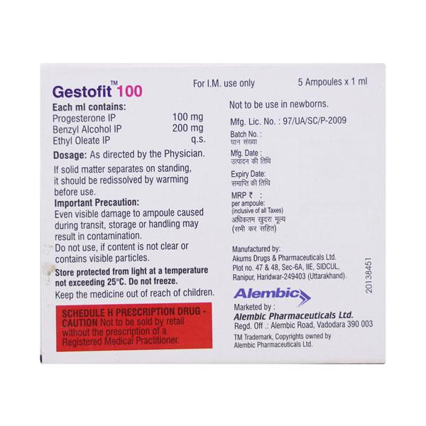 Gestofit 100mg Injection 1ml