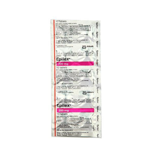 Epilex 200mg Tablet 10'S