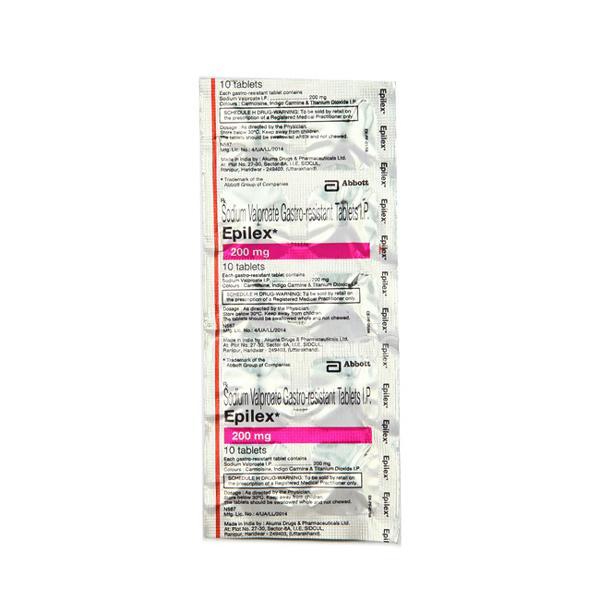 Epilex 200mg Tablet 10'S