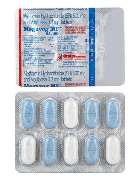 Megavog MF 0.3/500mg Tablet 10'S