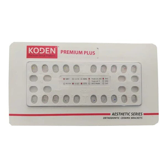 Koden Ceramic Premium plus Aesthetic Series Conventional Brackets - Global Surgicals