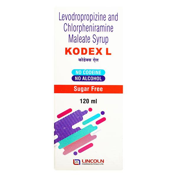 KODEX L Sugar Free Syrup 120ml - Global Surgicals
