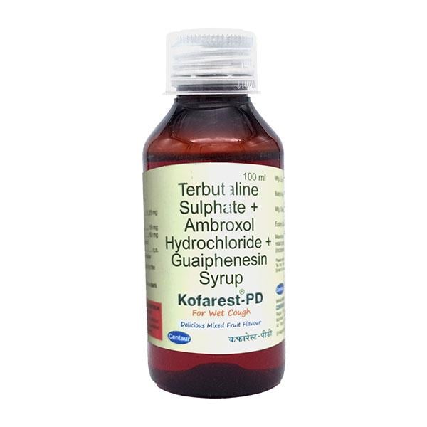 KOFAREST PD FOR WET COUGH DELICIOUS MIXED FRUIT FLAVOUR Syrup 100ml - Global Surgicals